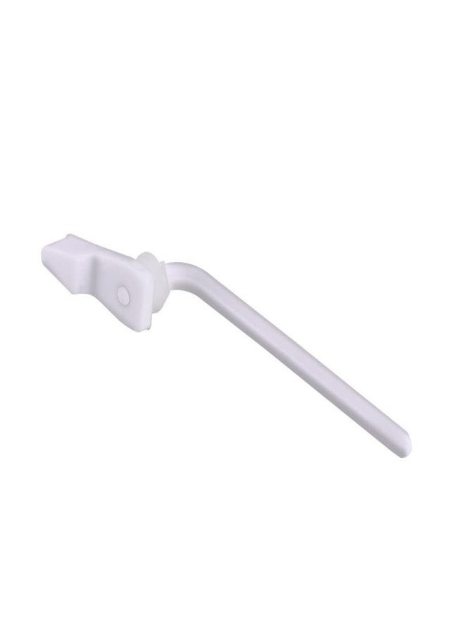 KINIK Plastic Toilet Flush Tank Lever Handle | Flat Lever Style with White Finish | Durable Flush Handle for Cistern Tank Replacement - Image 2